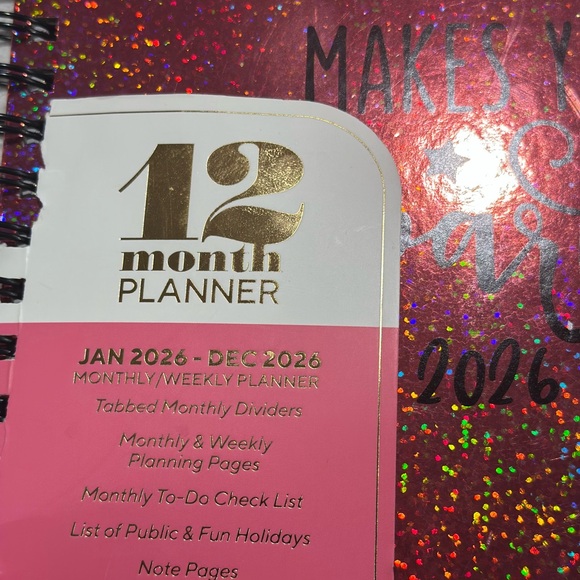 Colorful Glitter 12-Month Planner - Picture 2 of 14